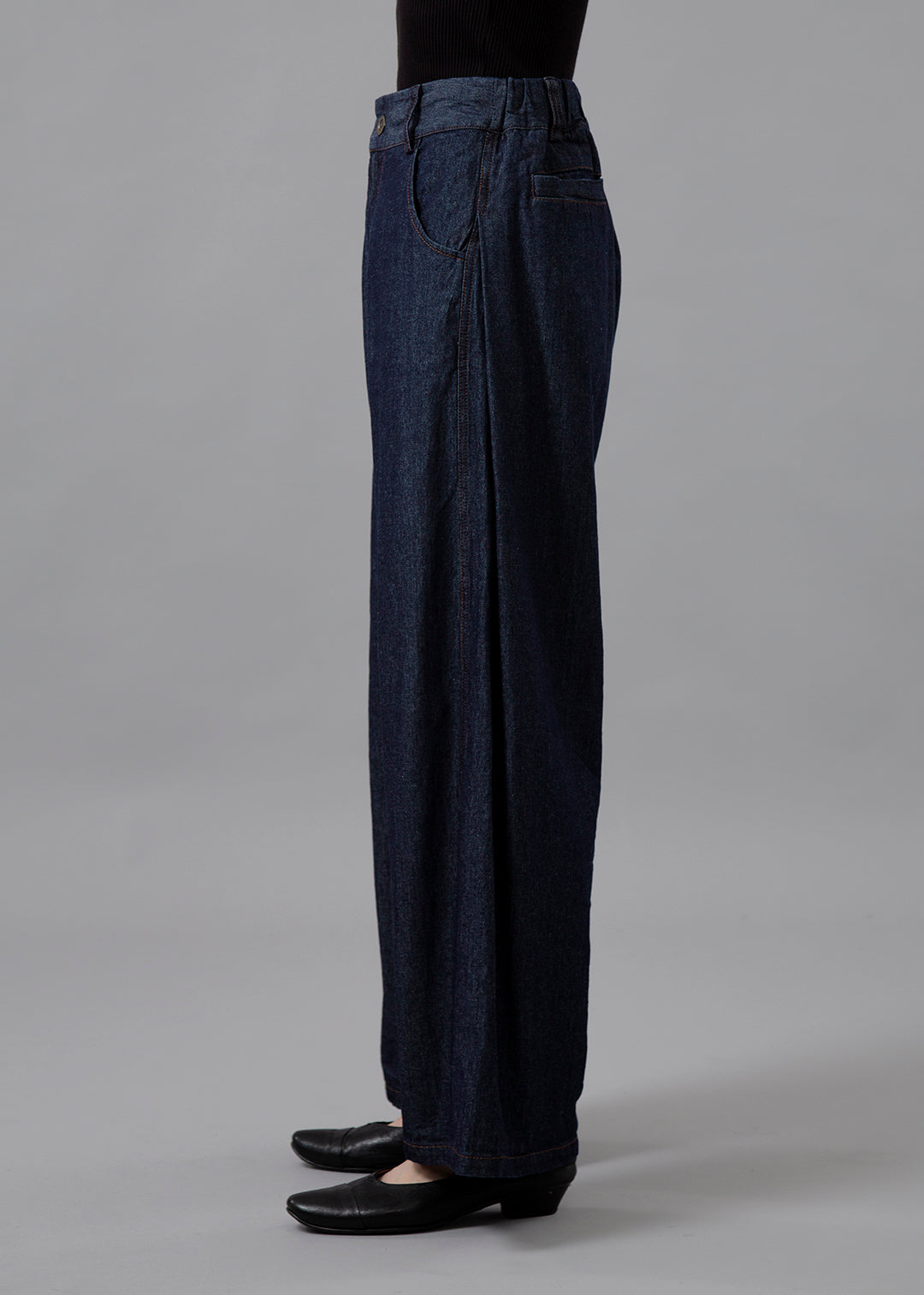 Kaname Side Tuck Pants Denim