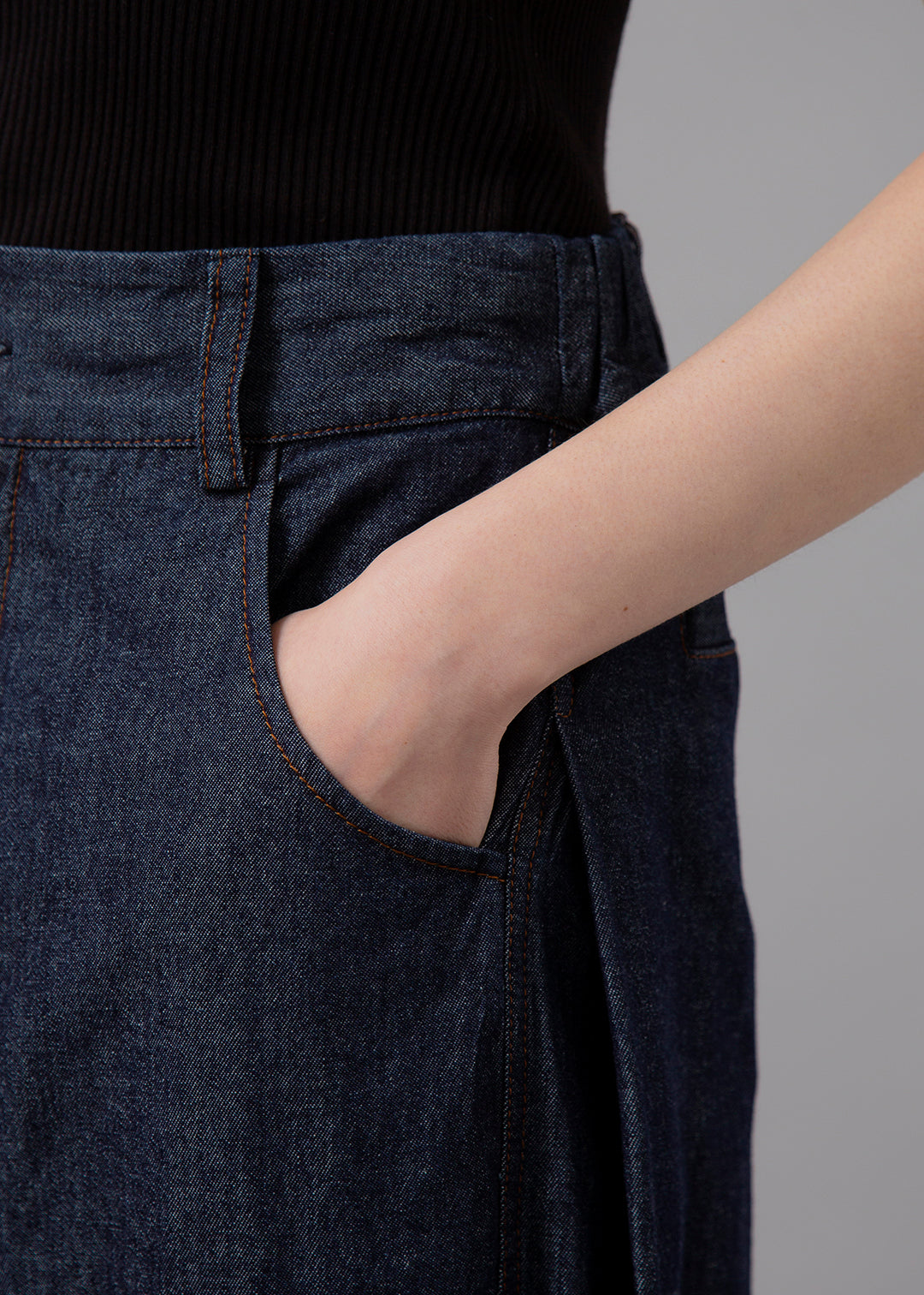Kaname Side Tuck Pants Denim