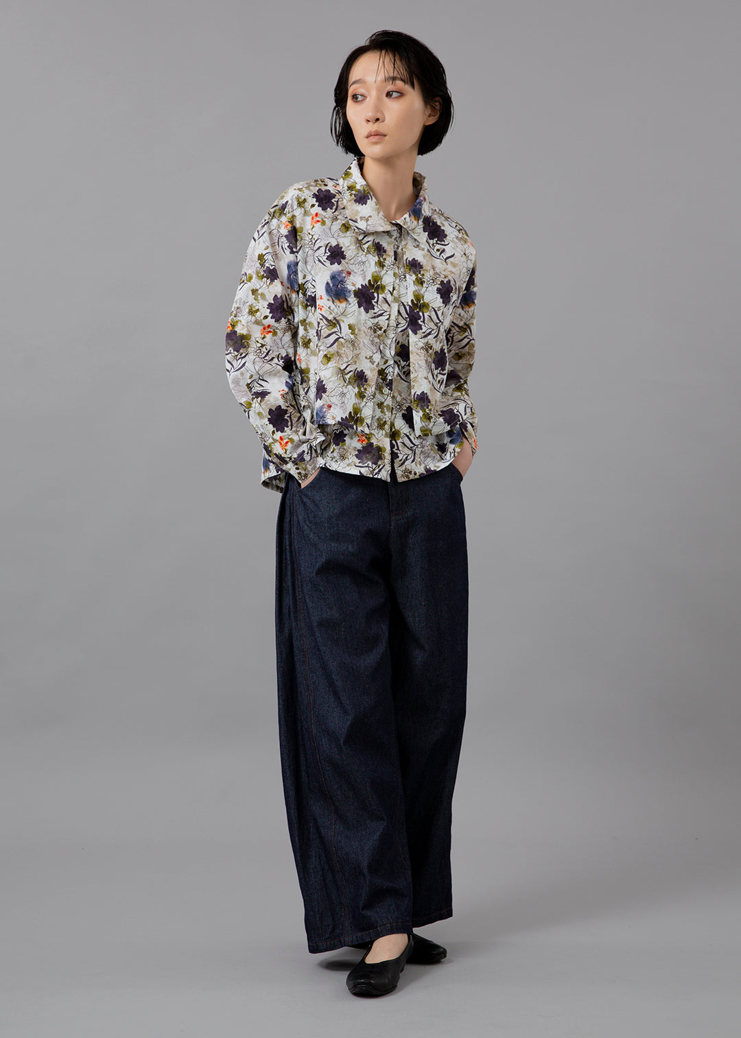 Kaname Side Tuck Pants Denim