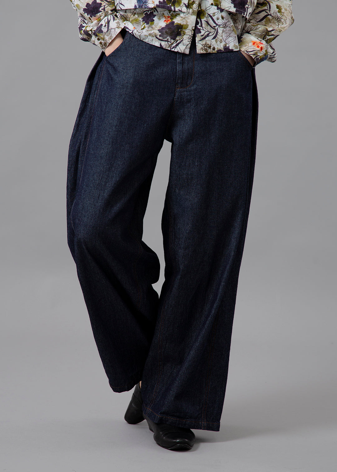 Kaname Side Tuck Pants Denim