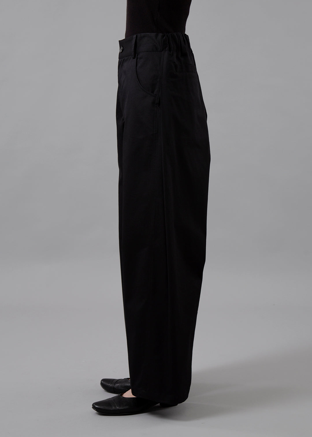 Kaname Side Tuck Pants Cotton Chino