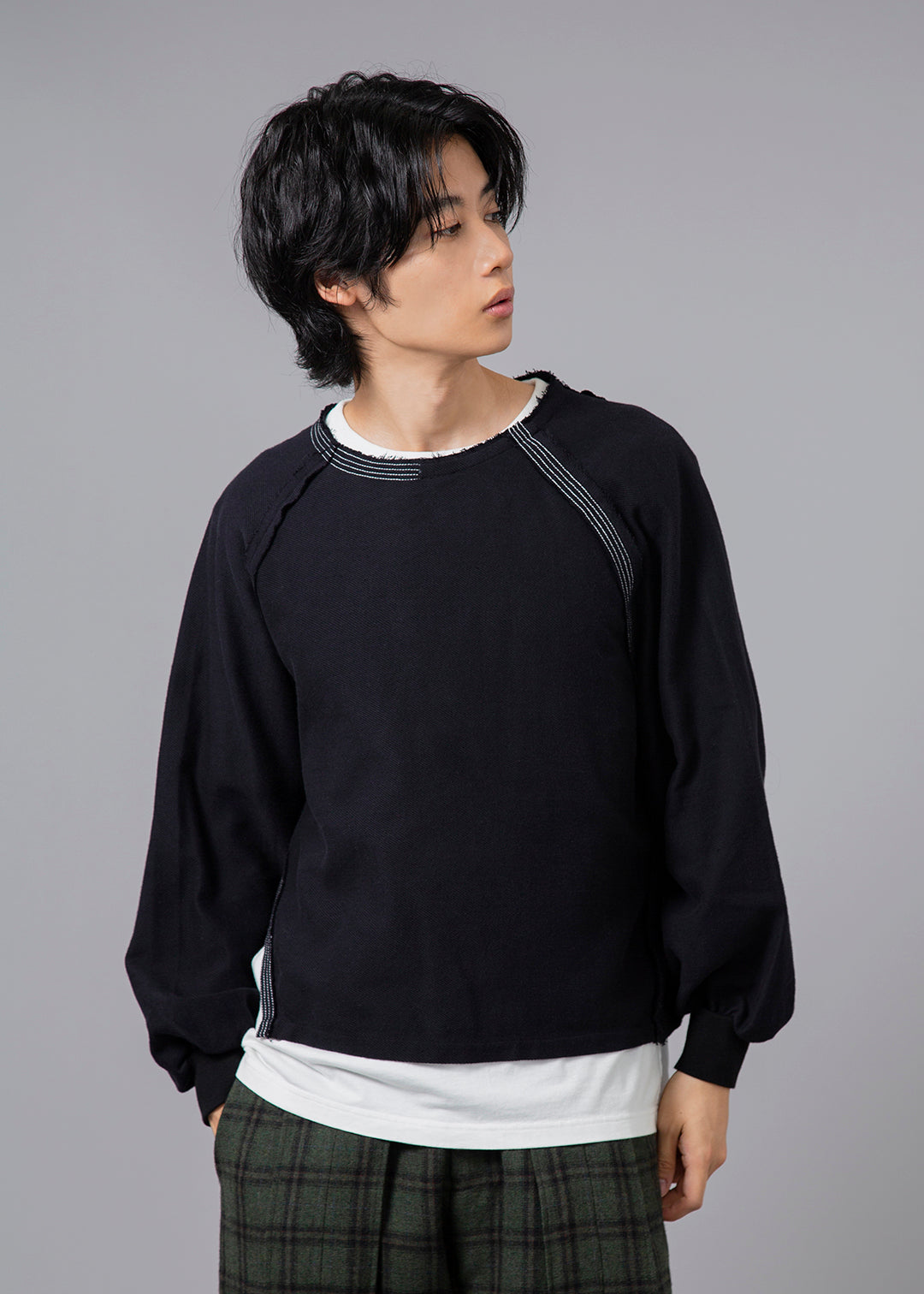 Play Contrast Stitch Top 40tw Khadi