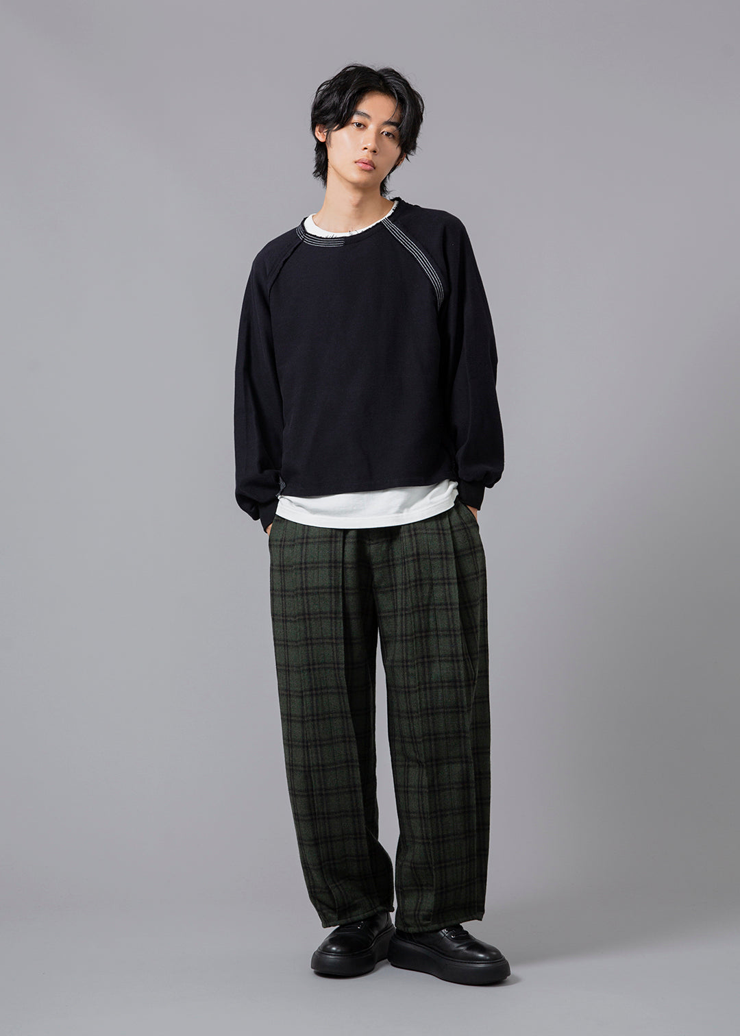 Play Contrast Stitch Top 40tw Khadi