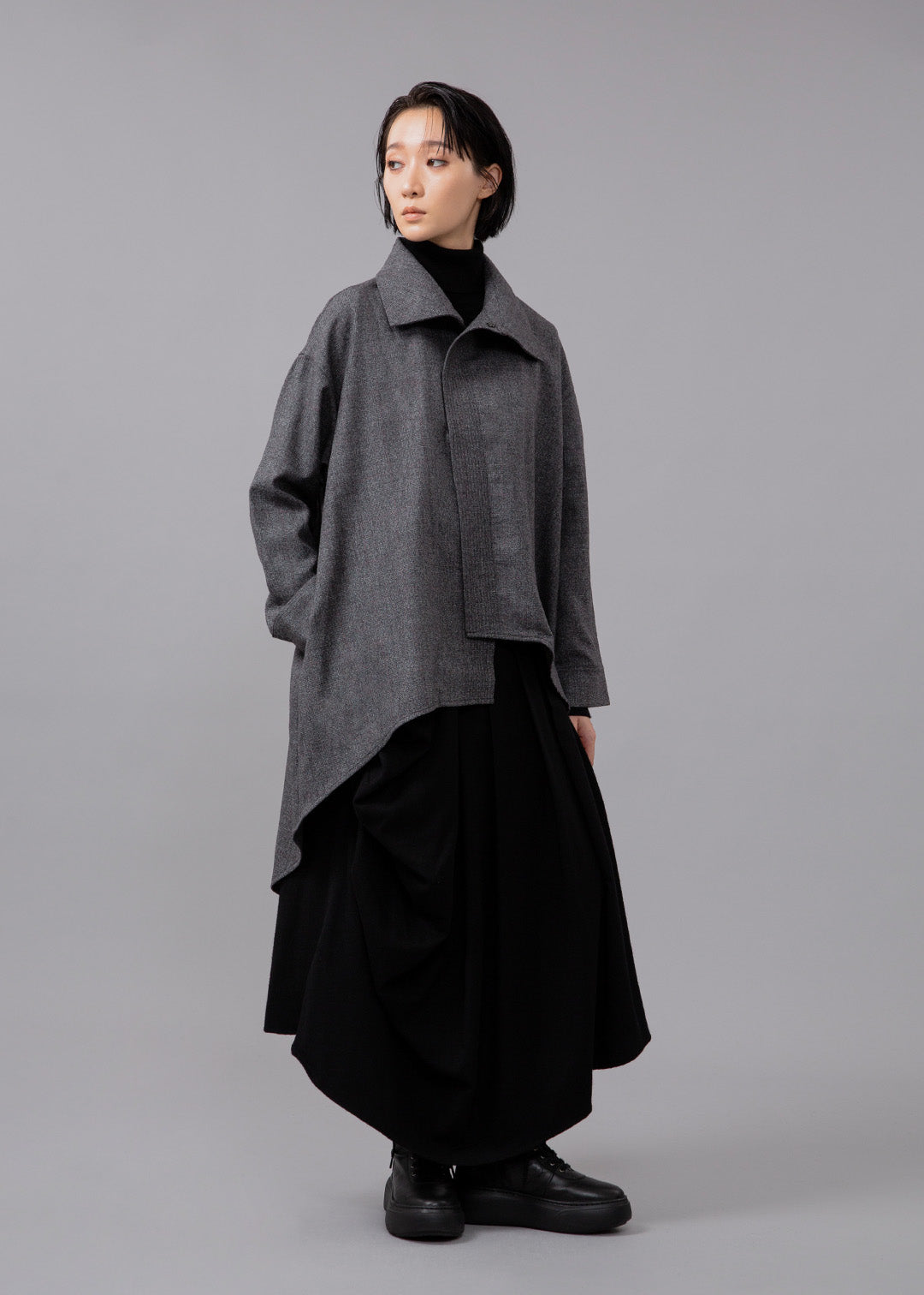 Sculpted Drape Shirt Ornello