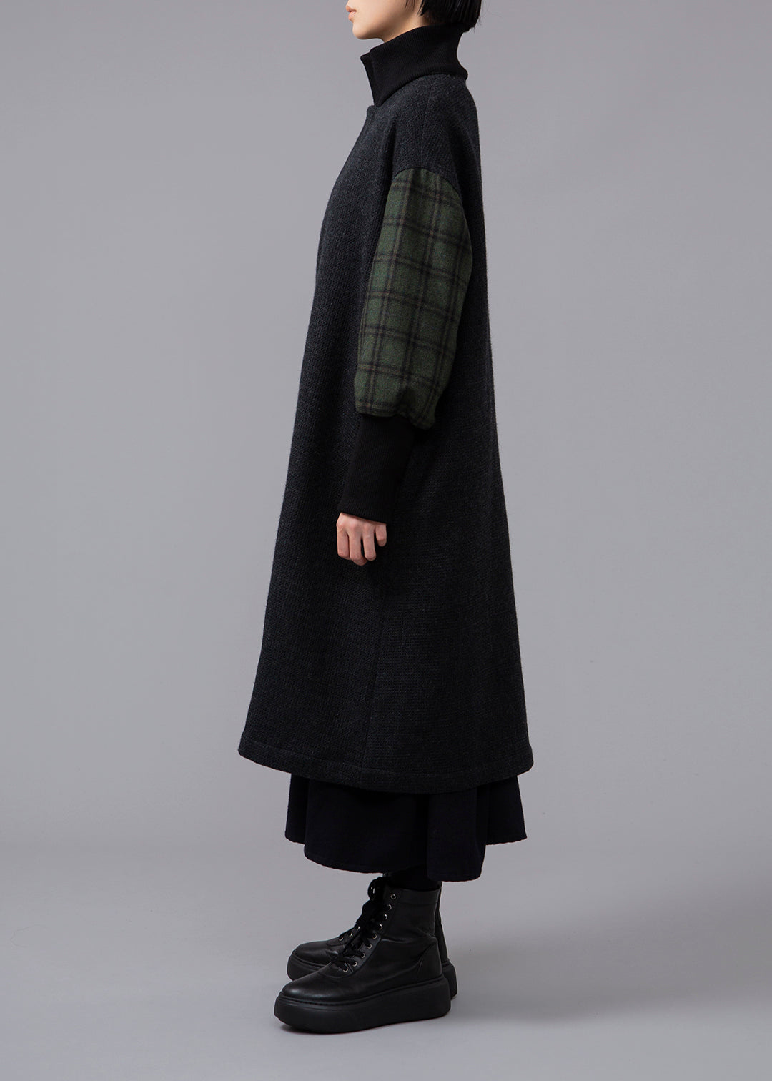 Matou 2-tone Long Coat Winterella