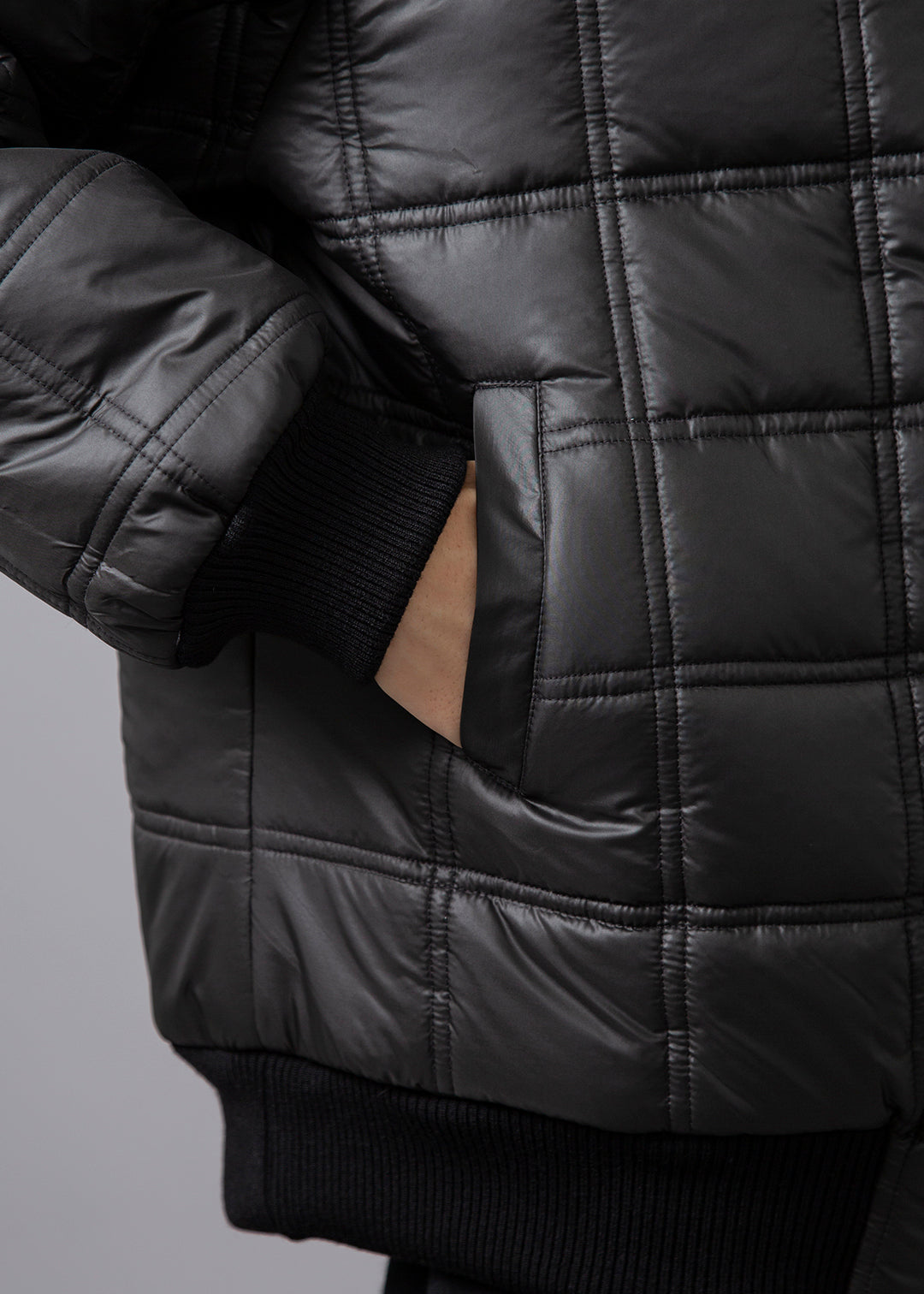 I.V. Grid Quilted Blouson