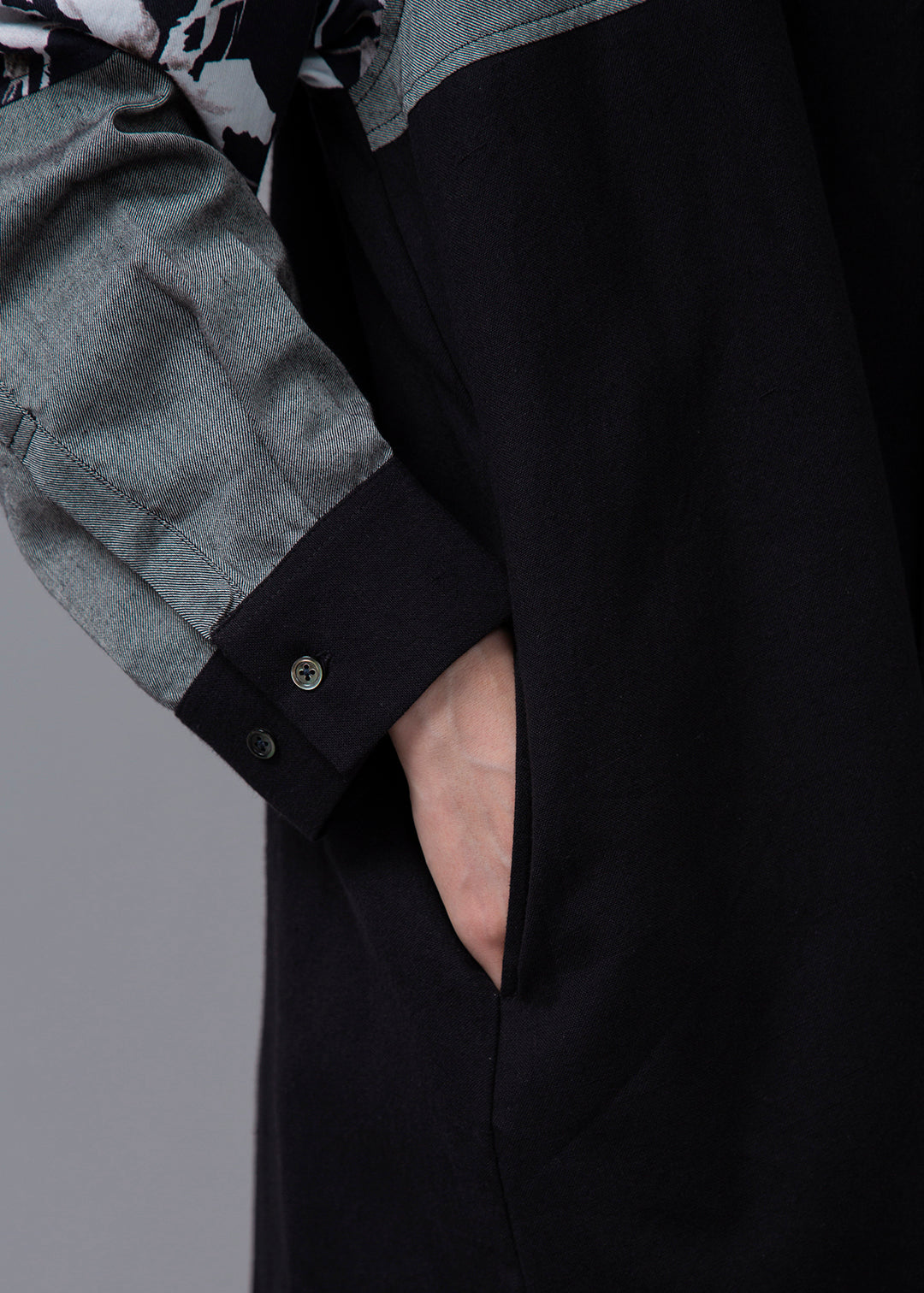 Blocking Drape Shirt 150dt tw Khadi