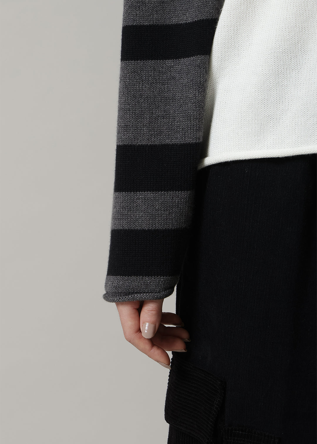 Harie Short Knit Tops 7gg Cotton