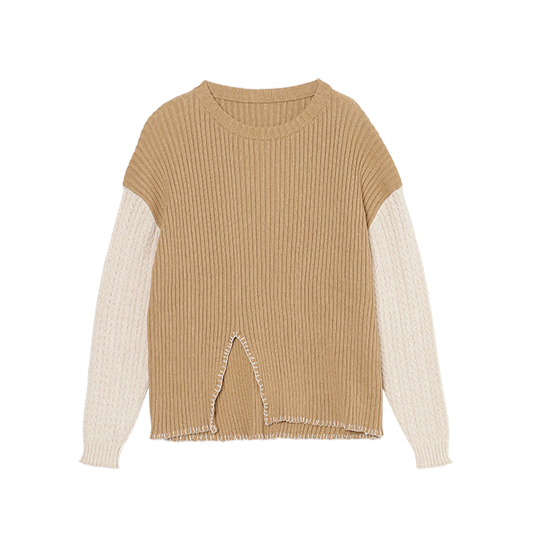 7gg Cotton Bi-color Stitch Sweater
