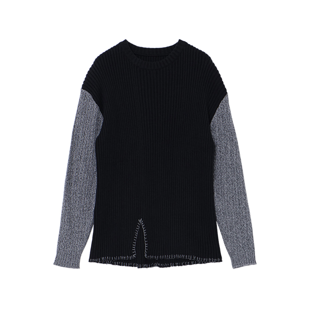 7gg Cotton Bi-color Stitch Sweater