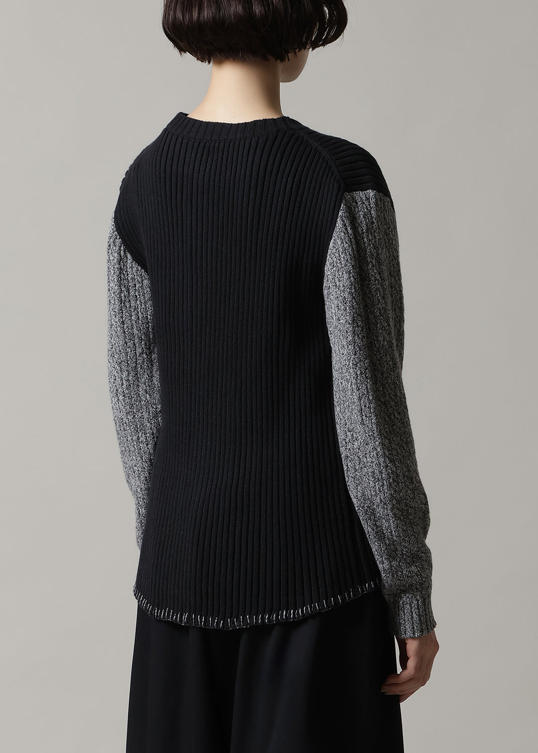 7gg Cotton Bi-color Stitch Sweater