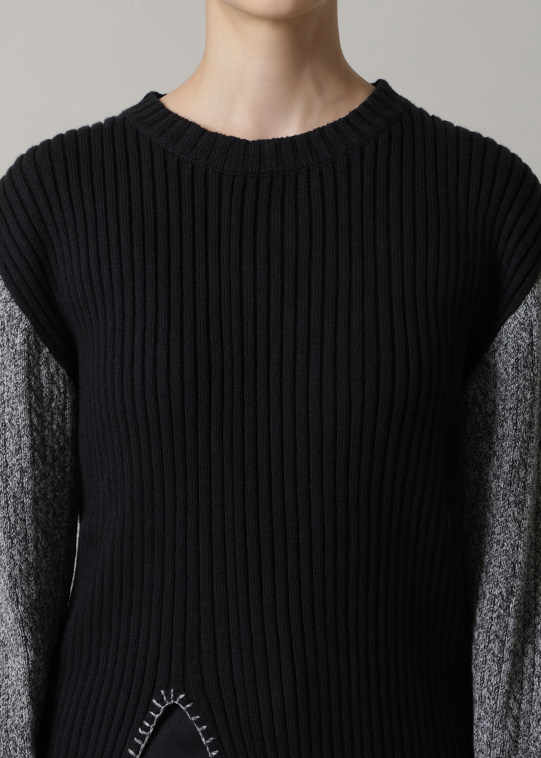 7gg Cotton Bi-color Stitch Sweater