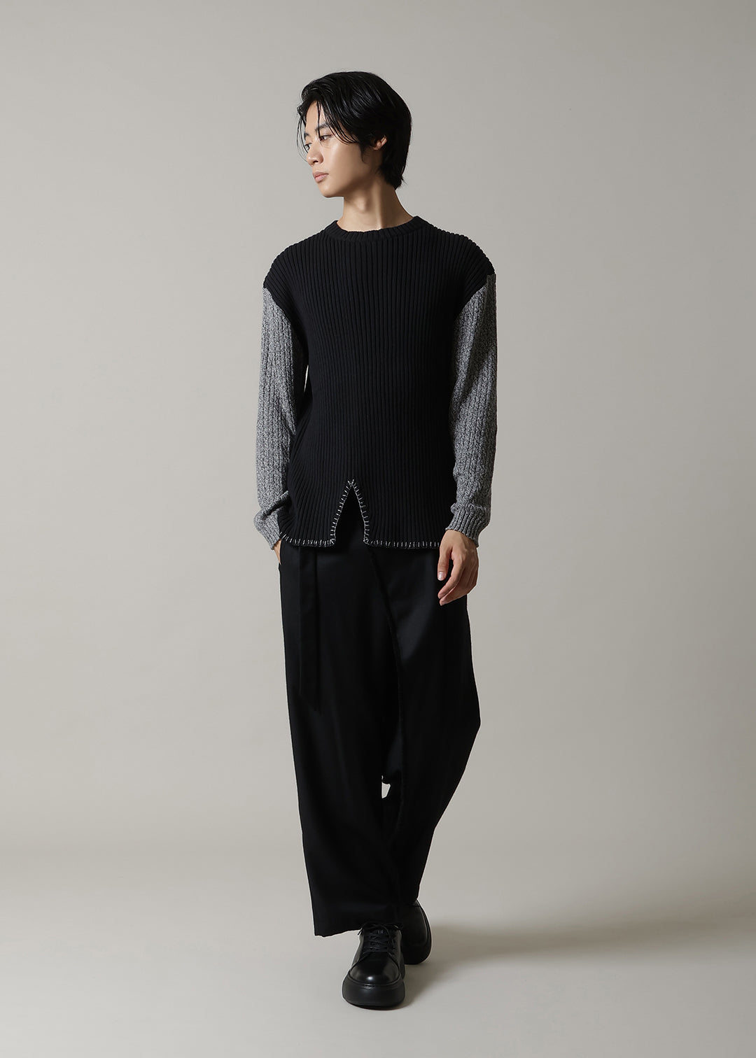 7gg Cotton Bi-color Stitch Sweater