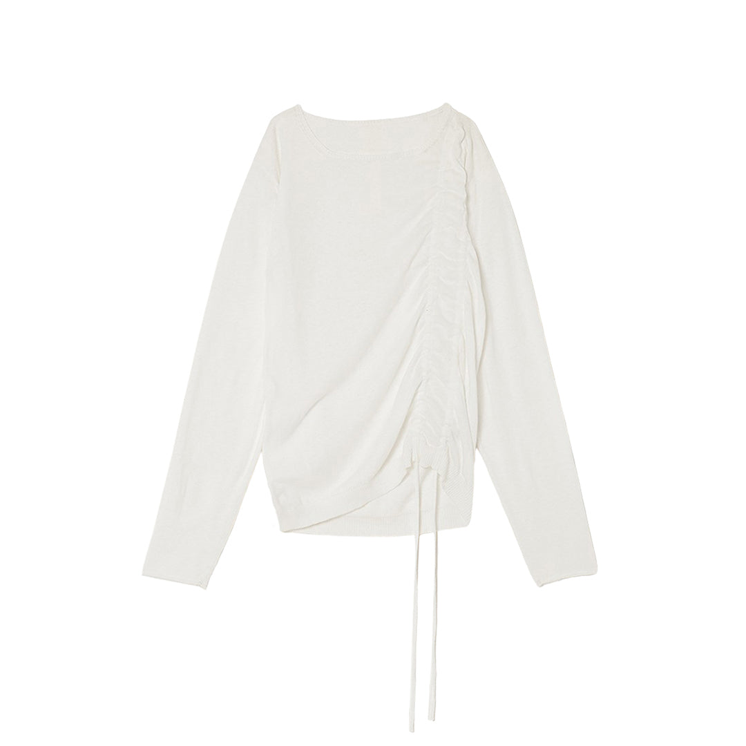 Rhythm Gathered Knit 14gg Cotton