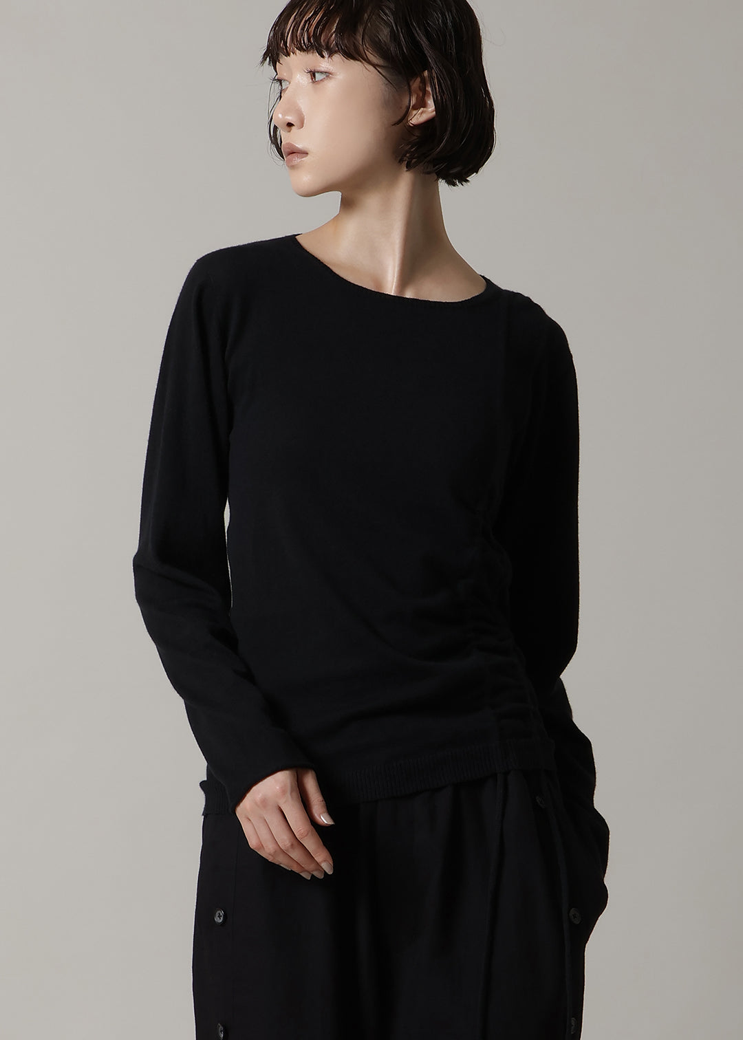 Rhythm Gathered Knit 14gg Cotton