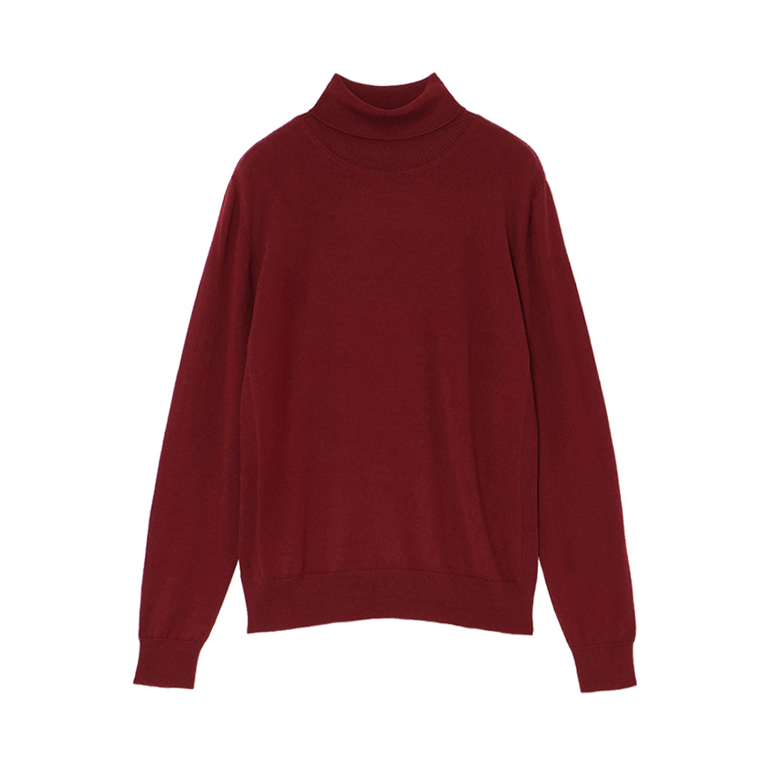 14gg Wool Turtle Neck Sweater