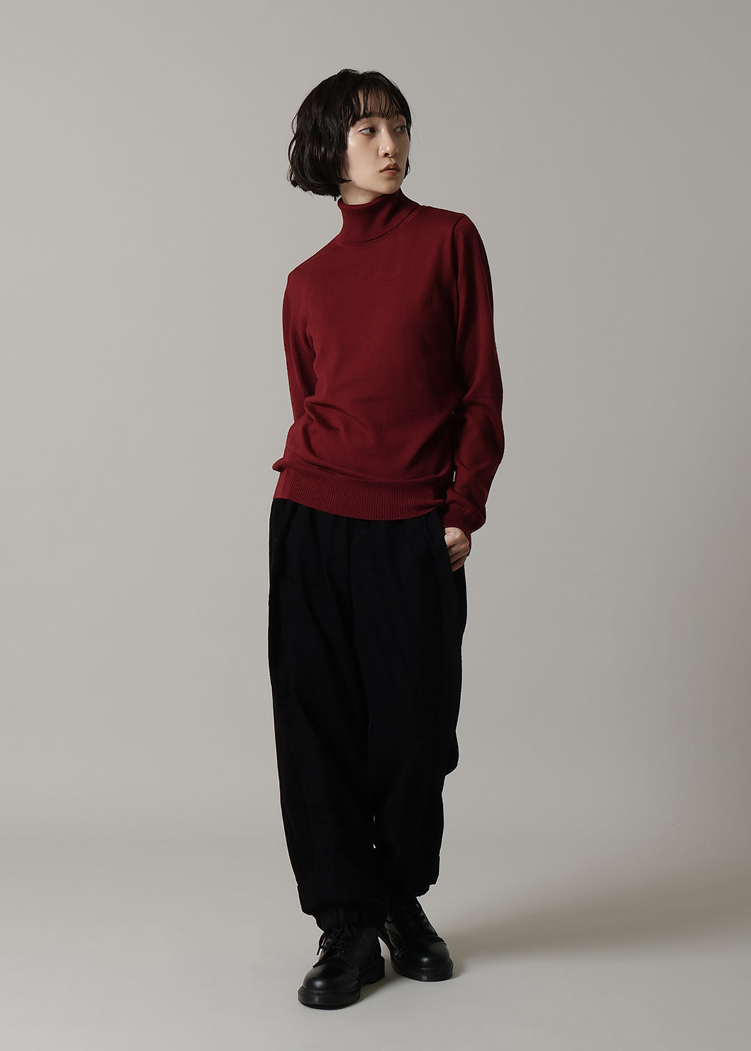 14gg Wool Turtle Neck Sweater