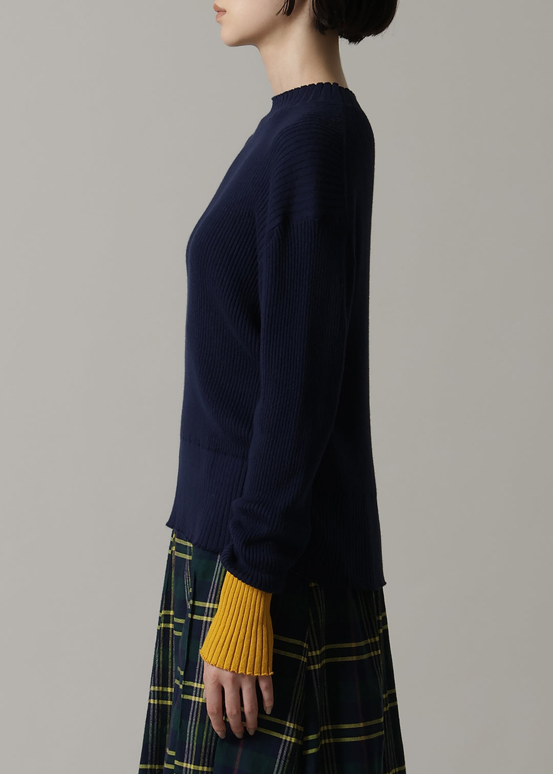 14gg Cotton High Neck Sweater