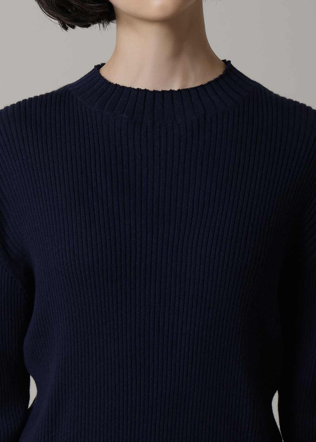 14gg Cotton High Neck Sweater