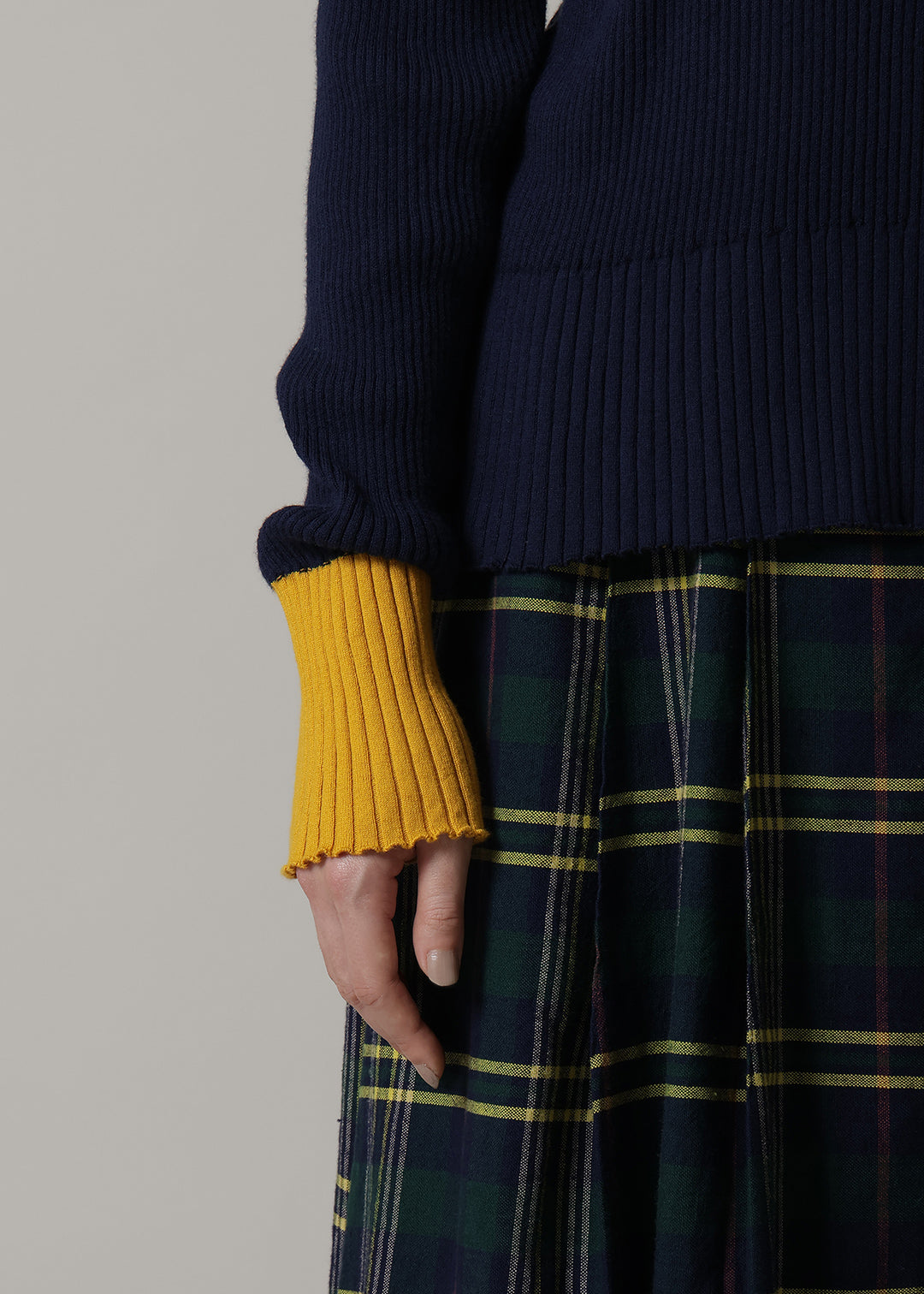 14gg Cotton High Neck Sweater