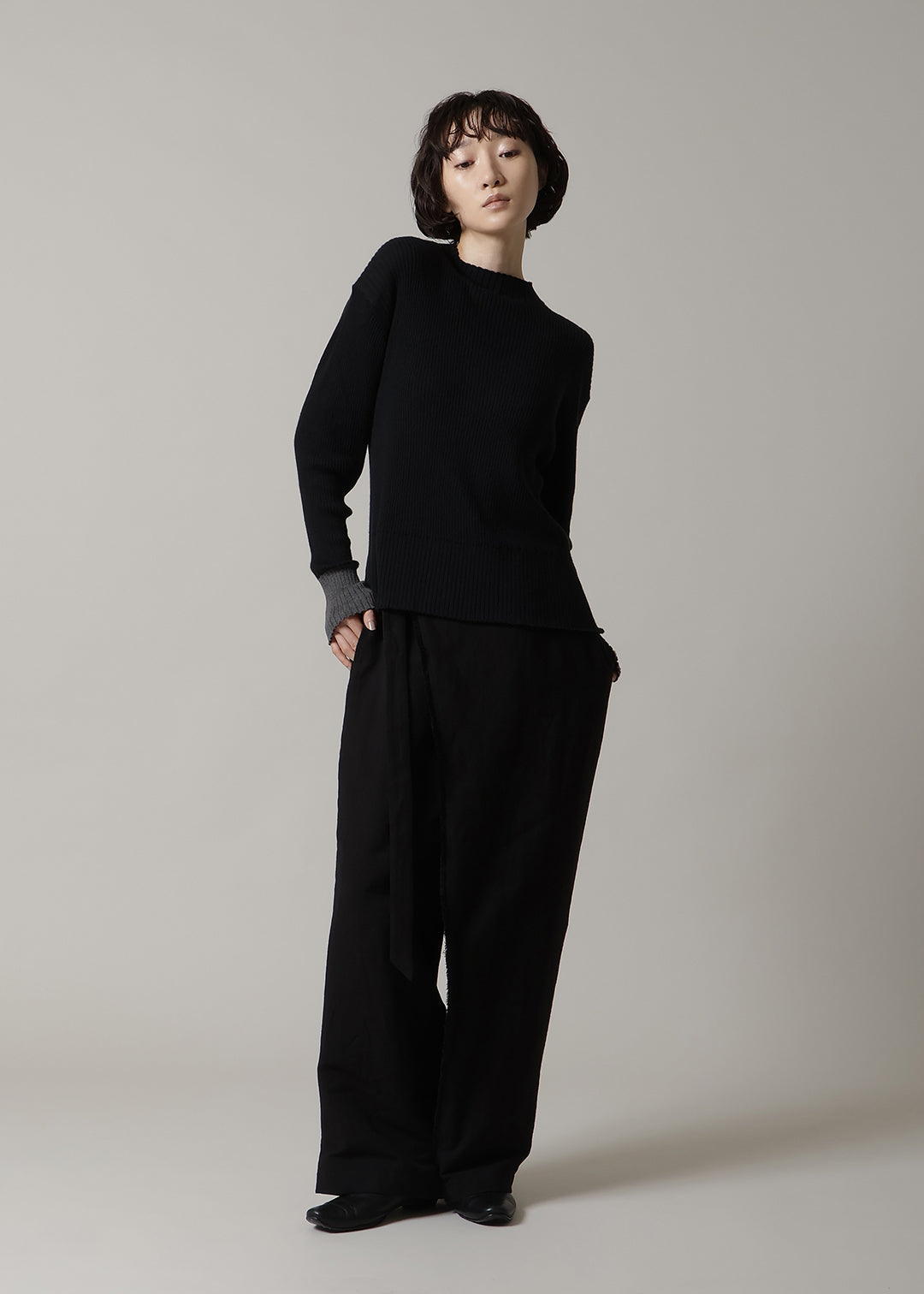 14gg Cotton High Neck Sweater