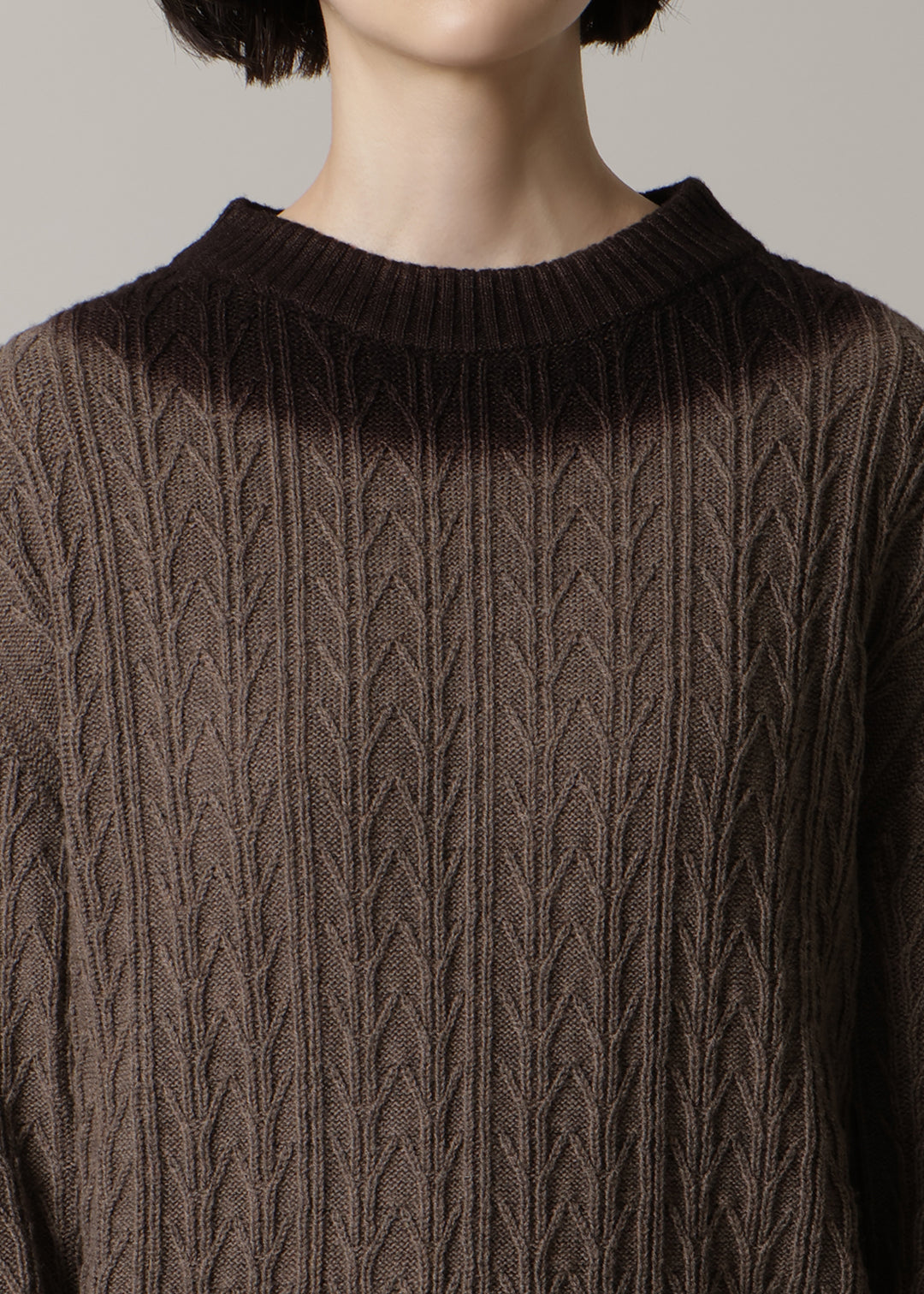 7gg Wool Overdyed Gradation Sweater