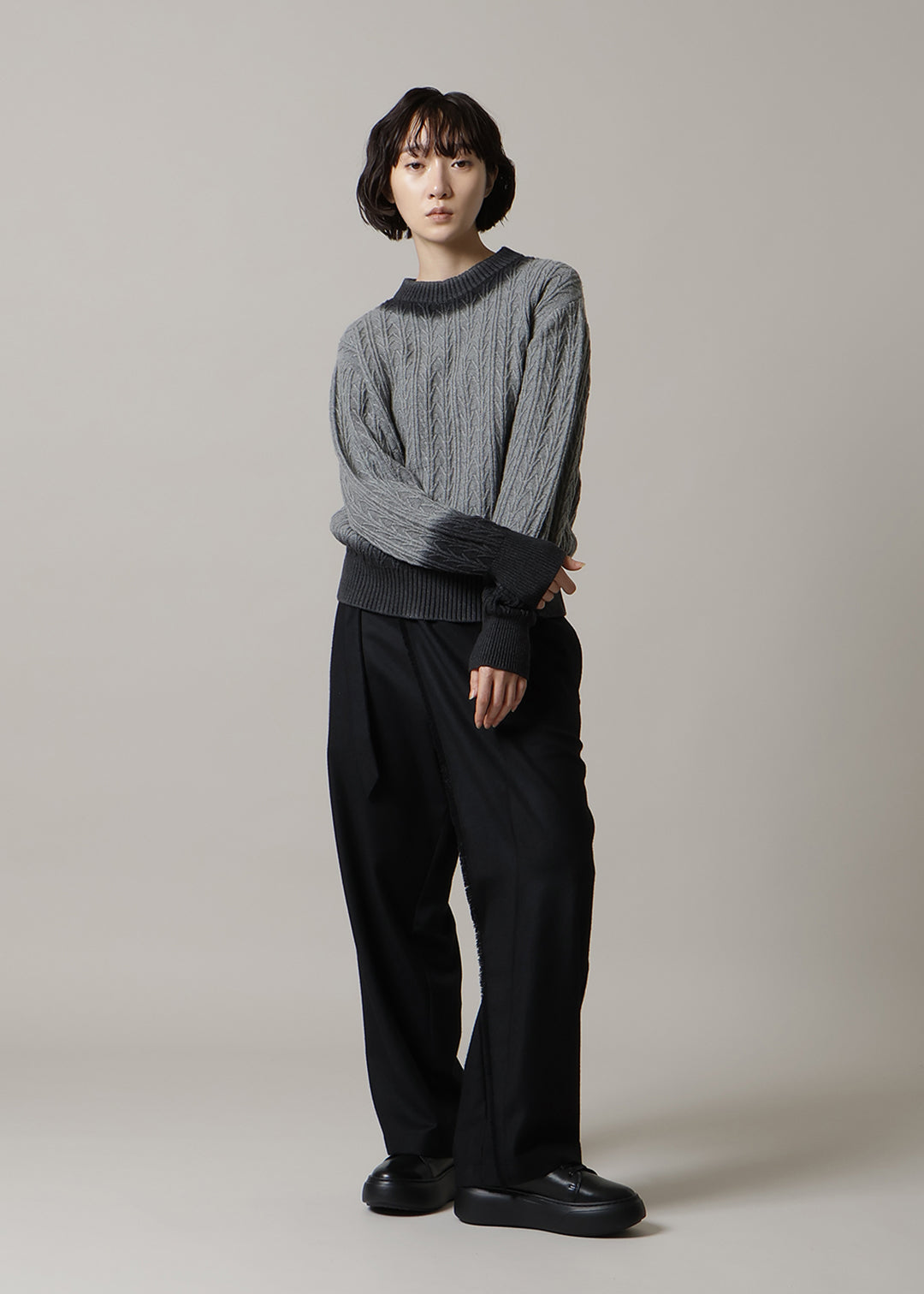 7gg Wool Overdyed Gradation Sweater