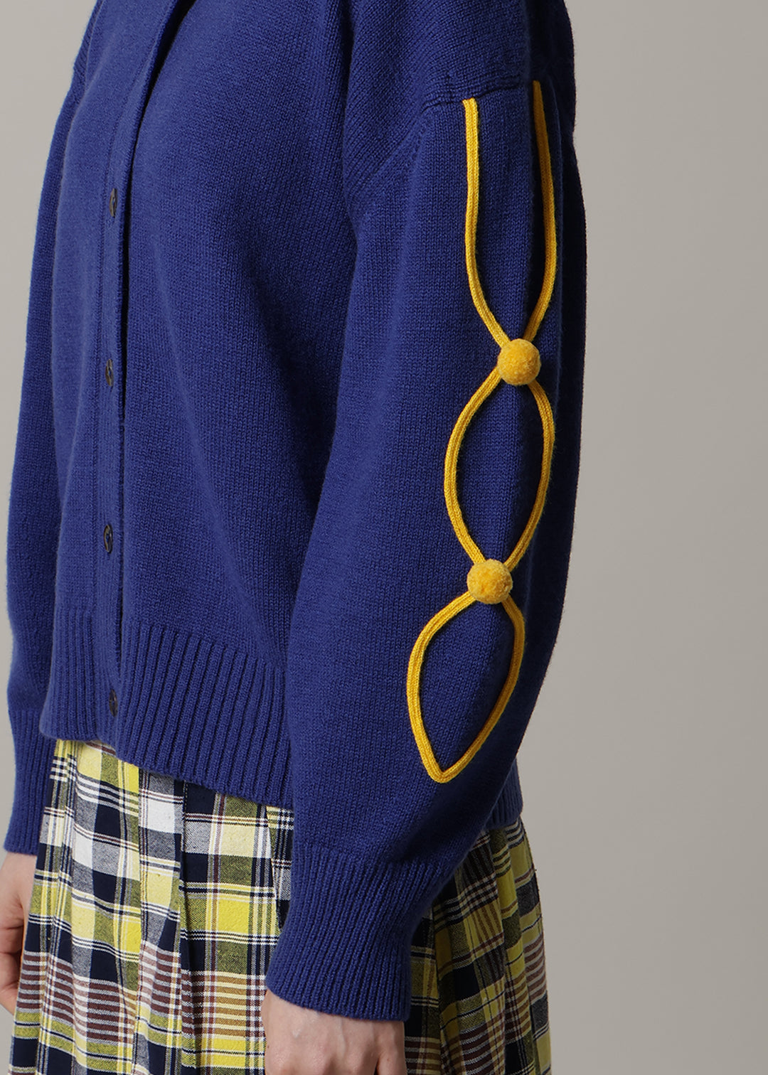 7gg Wool Pom-pom Knit Cardigan