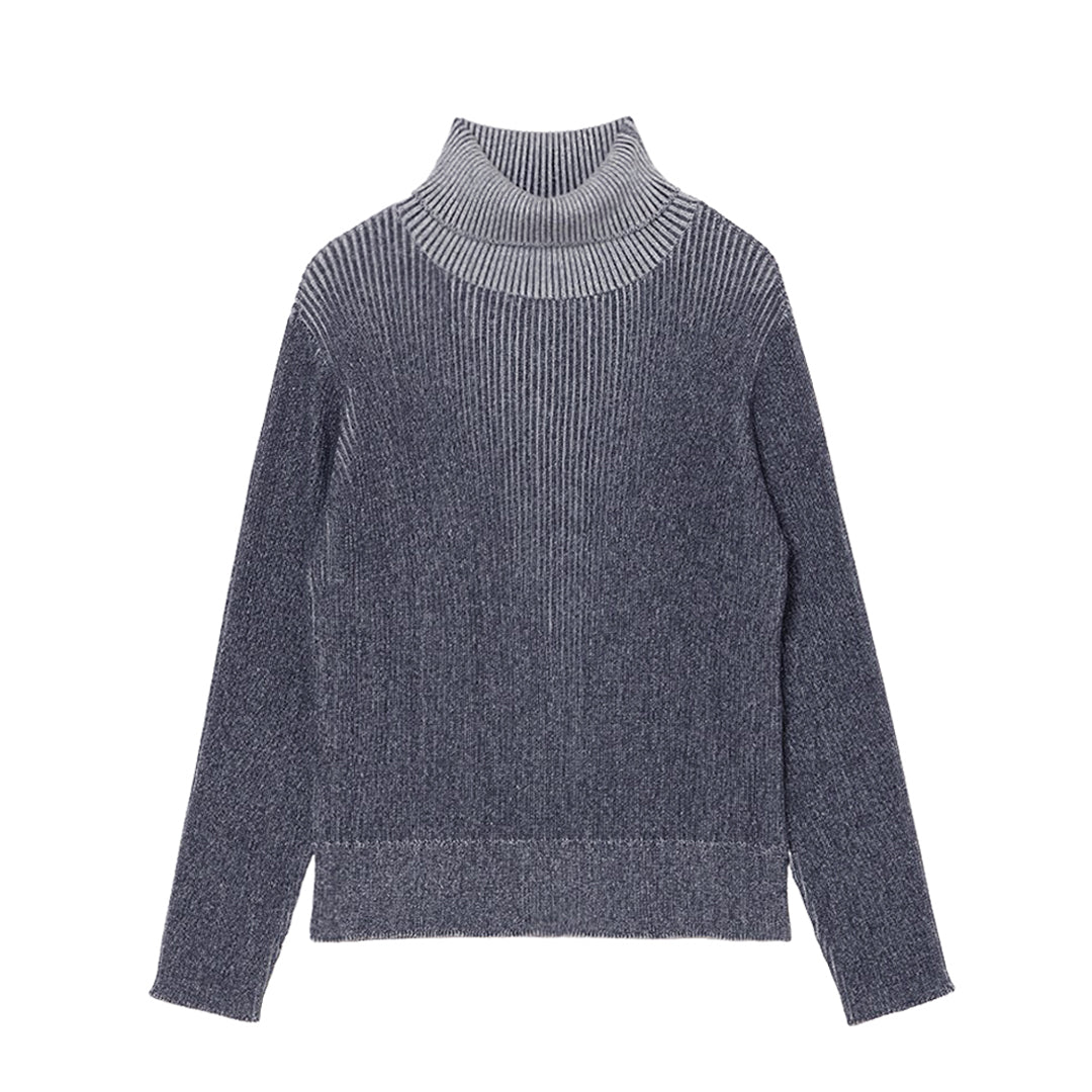 Accordion Bi-color Knit 7gg Cotton