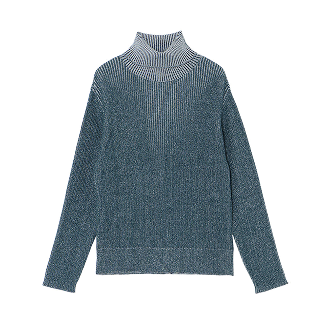 Accordion Bi-color Knit 7gg Cotton