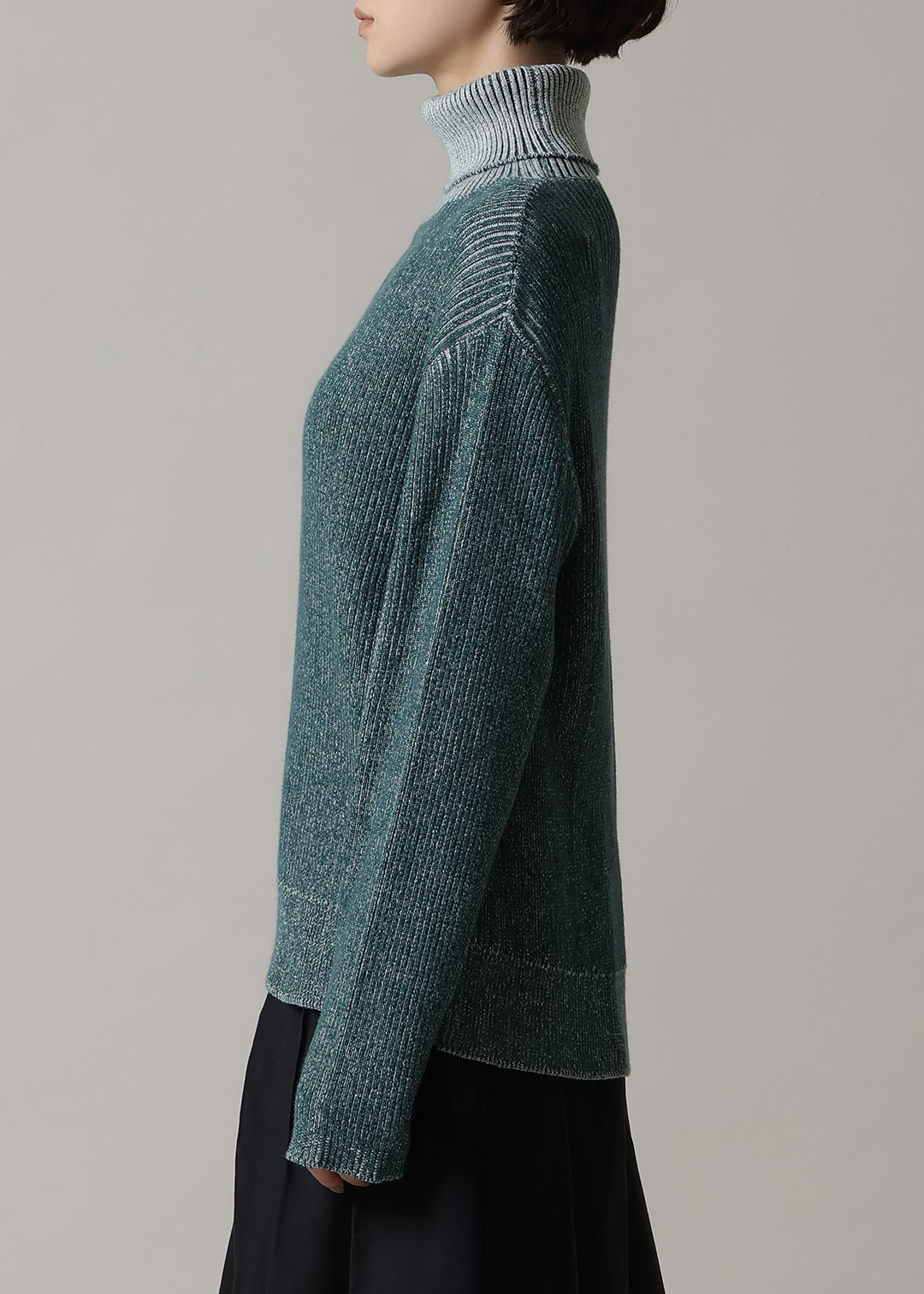 Accordion Bi-color Knit 7gg Cotton