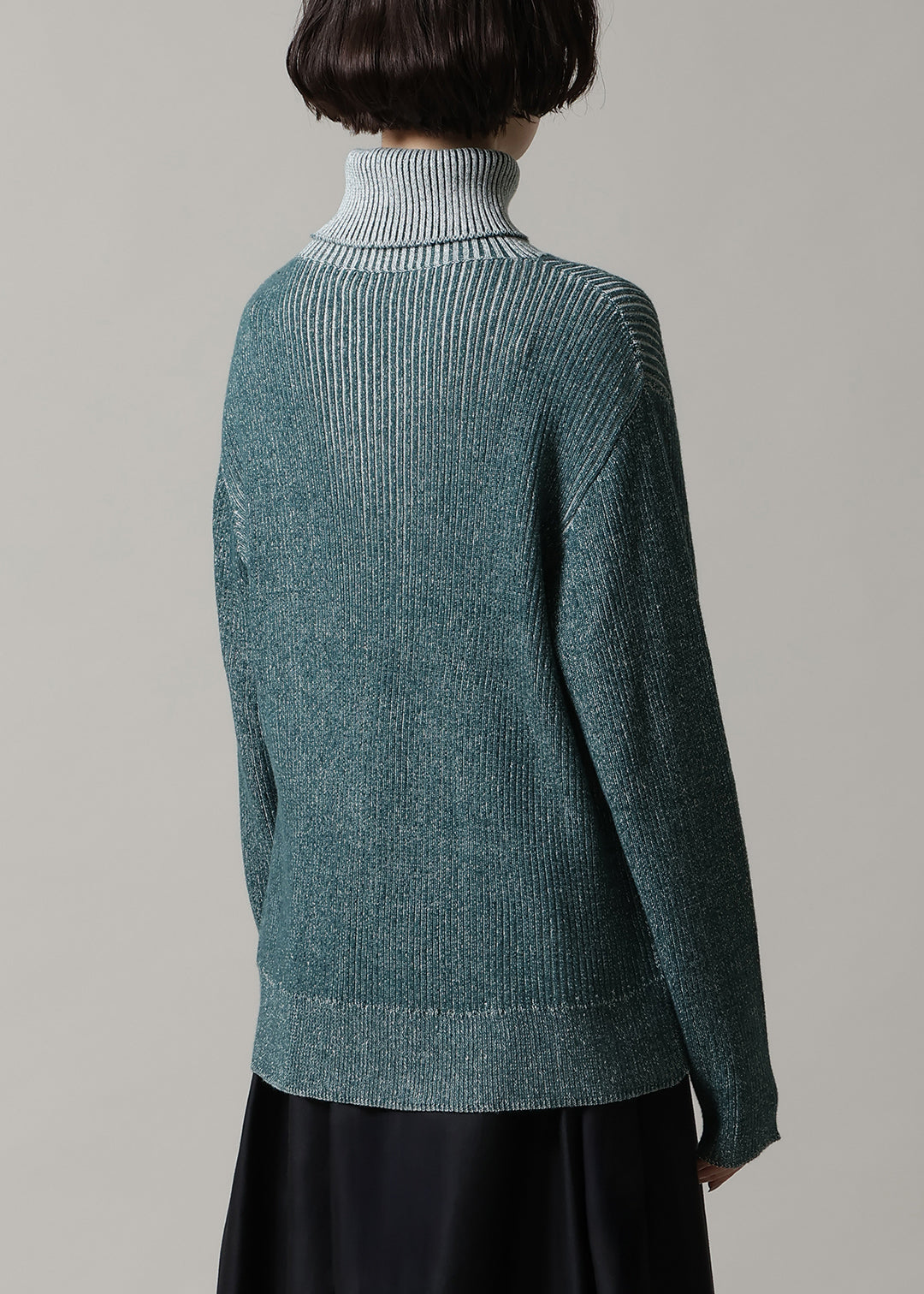 Accordion Bi-color Knit 7gg Cotton