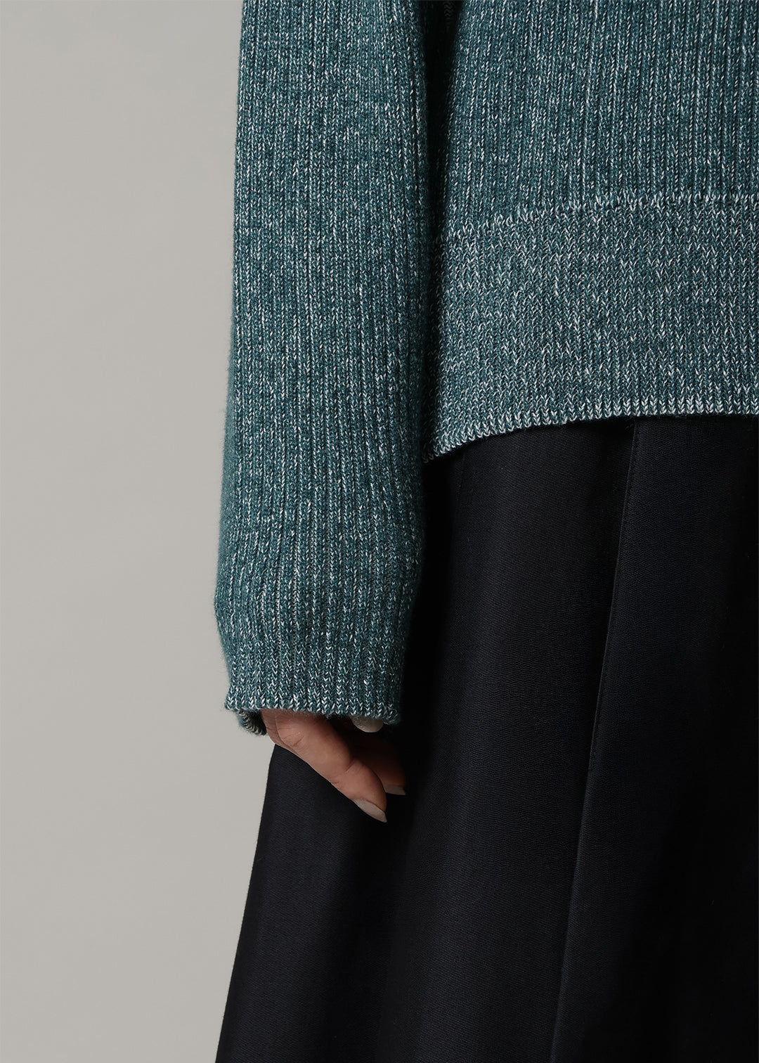 Accordion Bi-color Knit 7gg Cotton