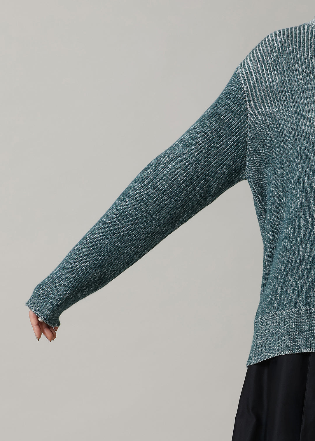 Accordion Bi-color Knit 7gg Cotton