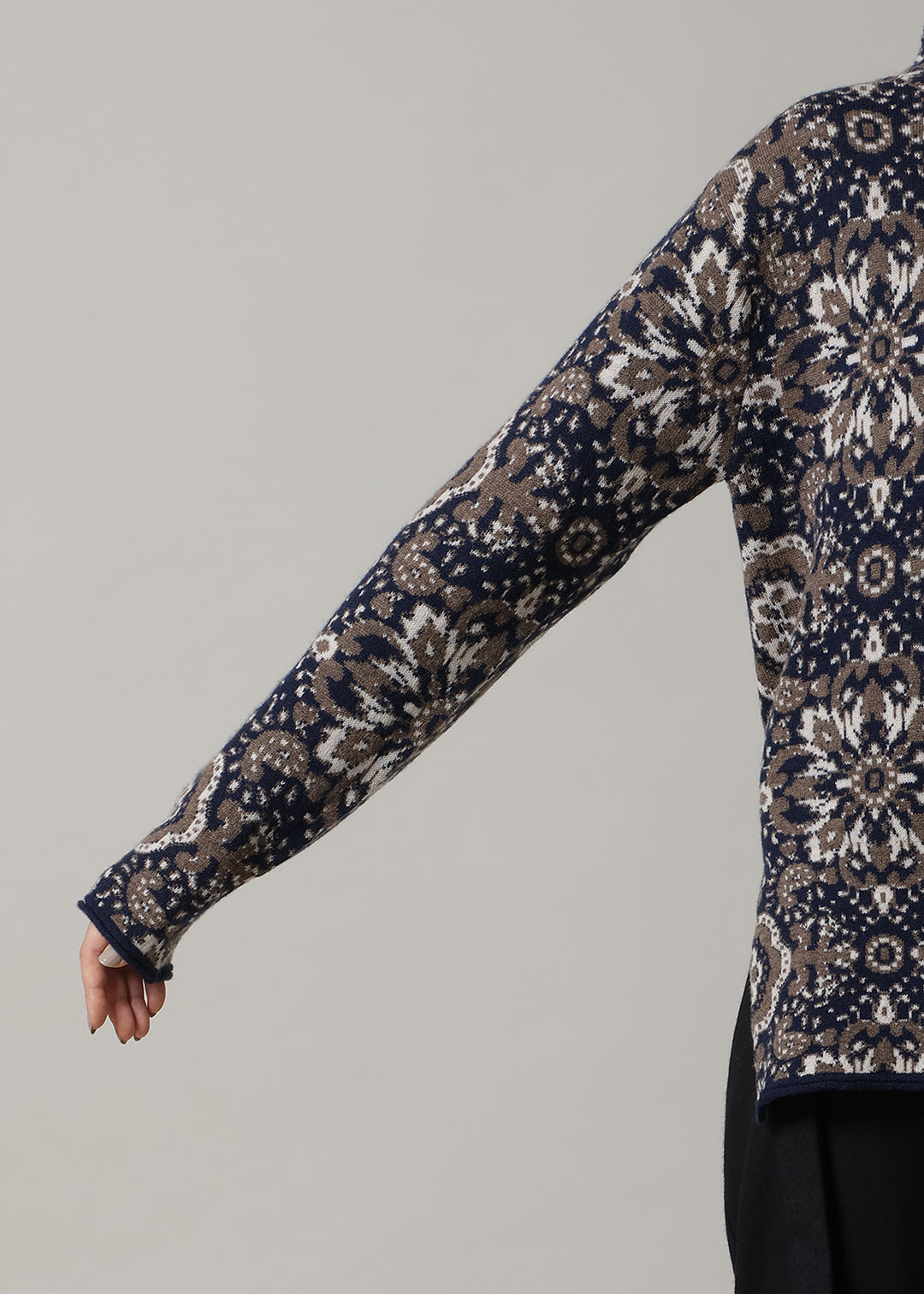 Xing Paisley JQ Sweater 12gg Wool