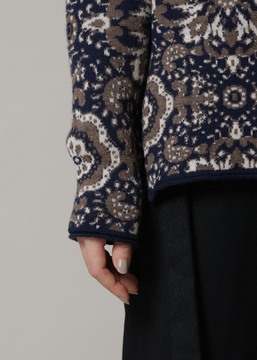 Xing Paisley JQ Sweater 12gg Wool