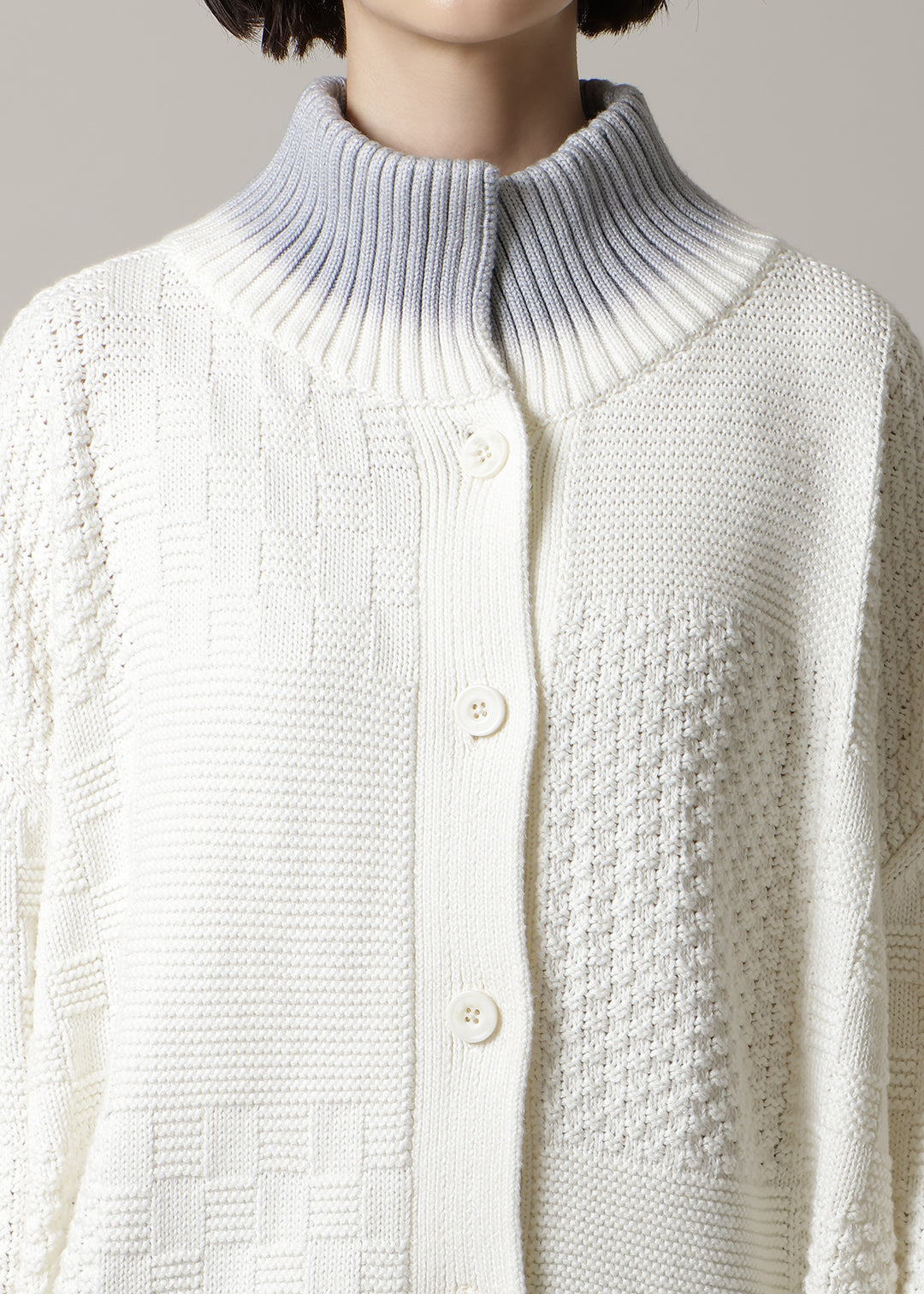Cotton Overdyed Gradation Cardigan
