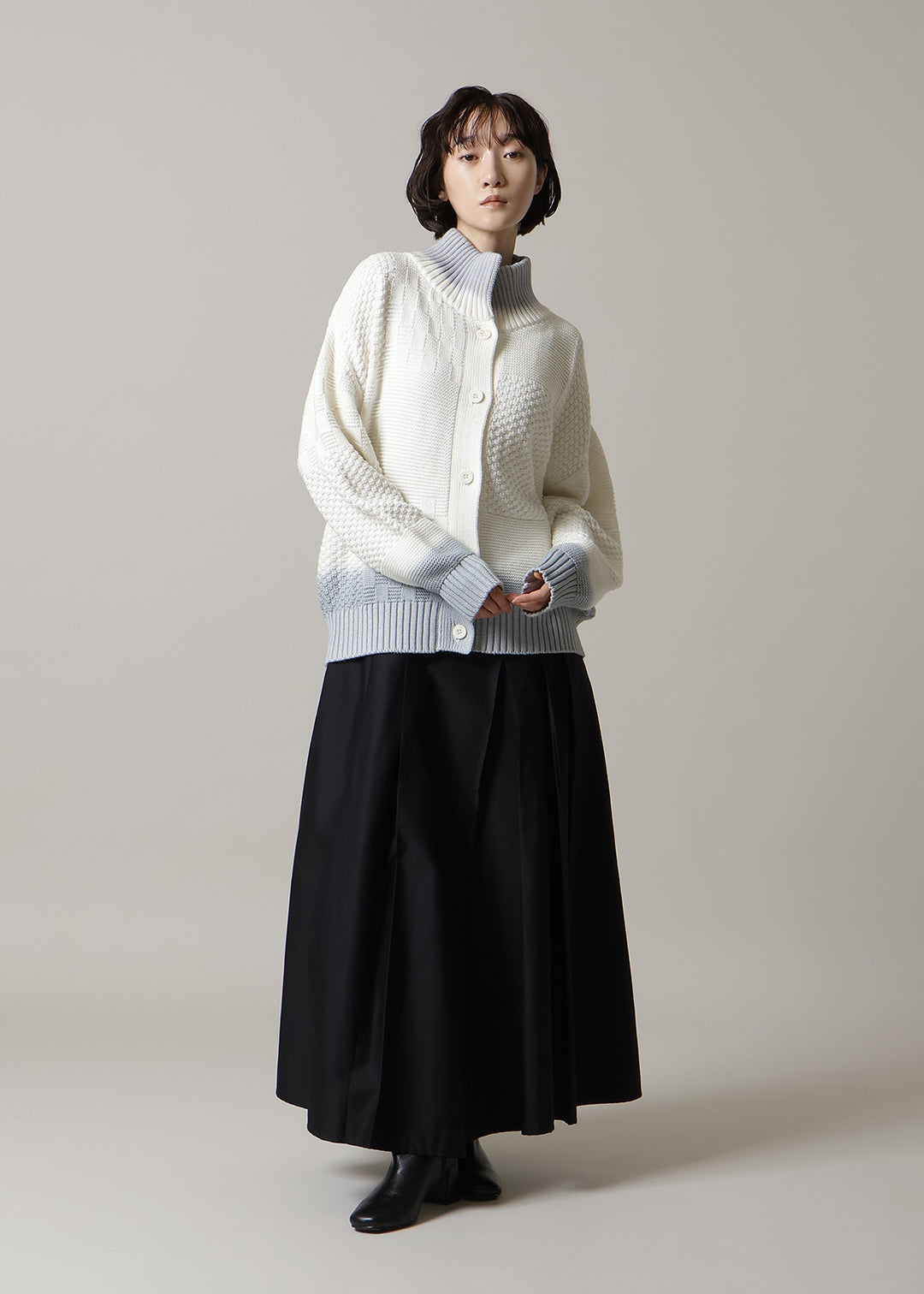 Cotton Overdyed Gradation Cardigan