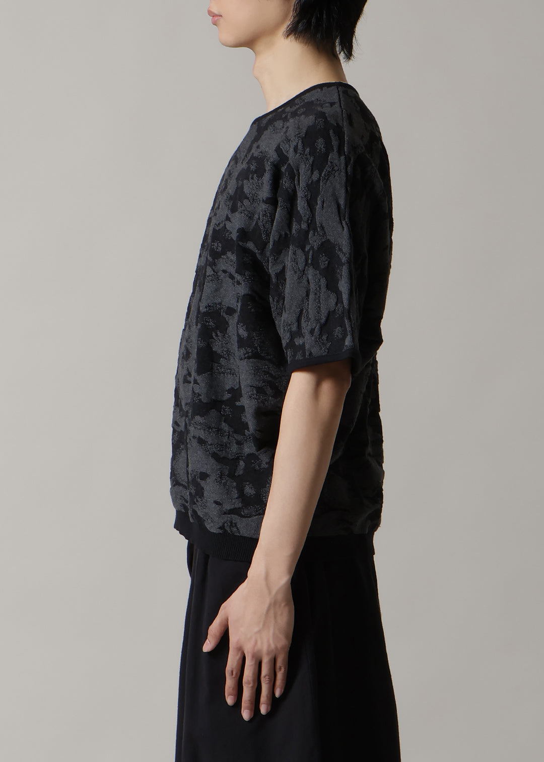 Sculpted Dolman Knit 14gg Cotton