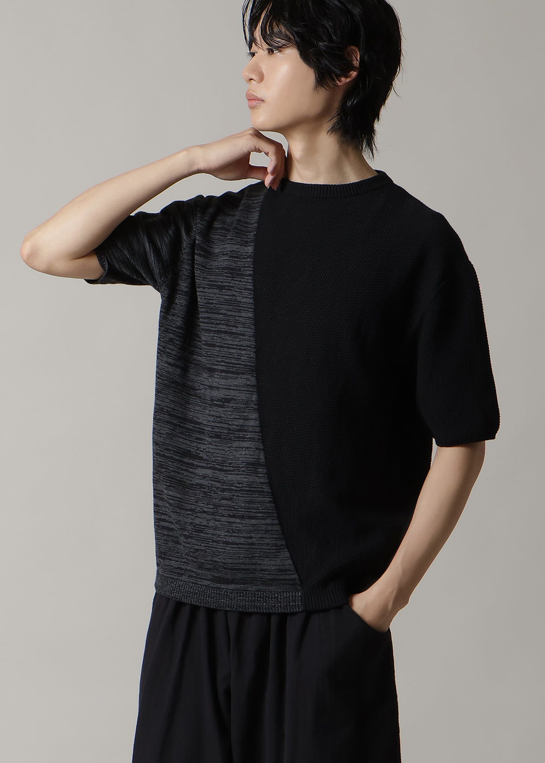 14gg Cotton Color Block Knit – マザーハウス 公式サイト