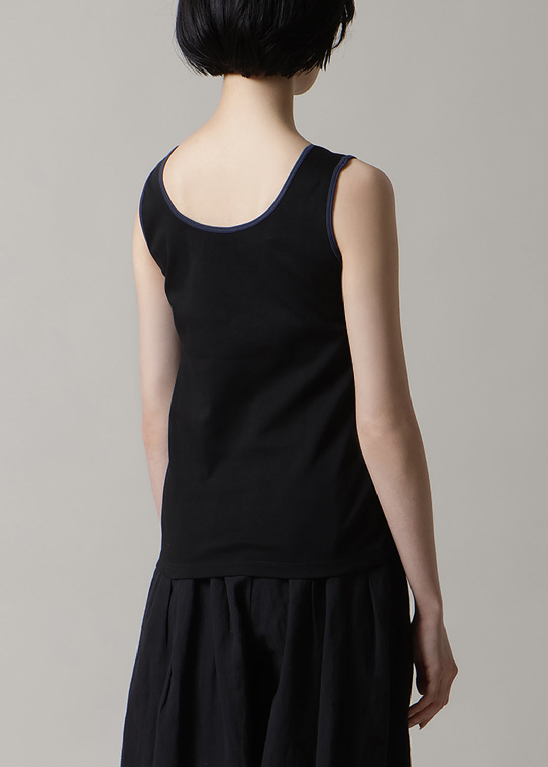 Cotton Bi-color Round Neck Tanktop