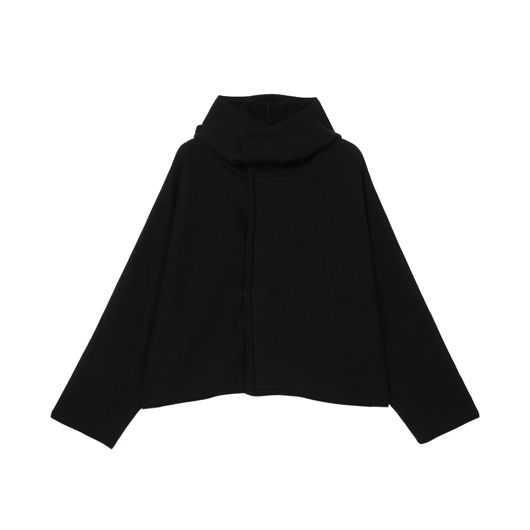 Sculpted Cape Cardigan Wool Lycra