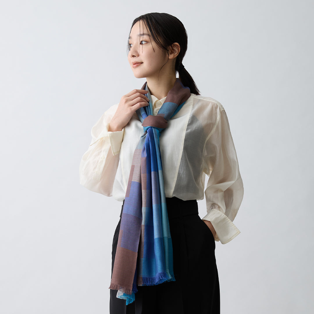Block Check Silk Stole – マザーハウス 公式サイト