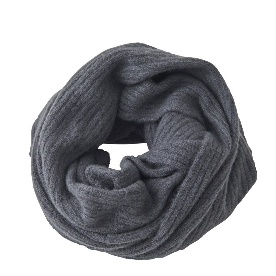 Silk Cashmere Rib Snood