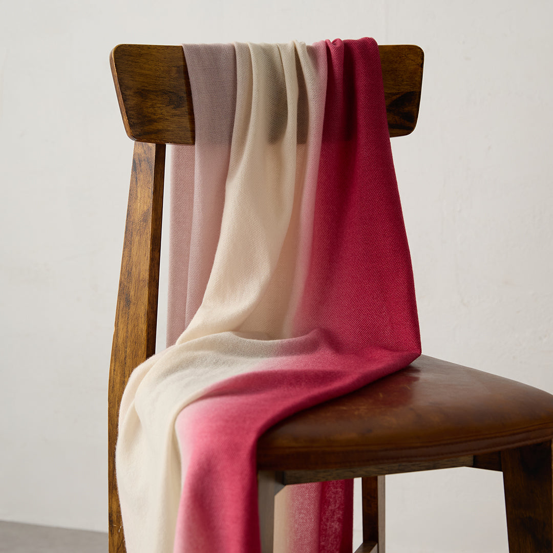 Tricolor Cashmere Stole