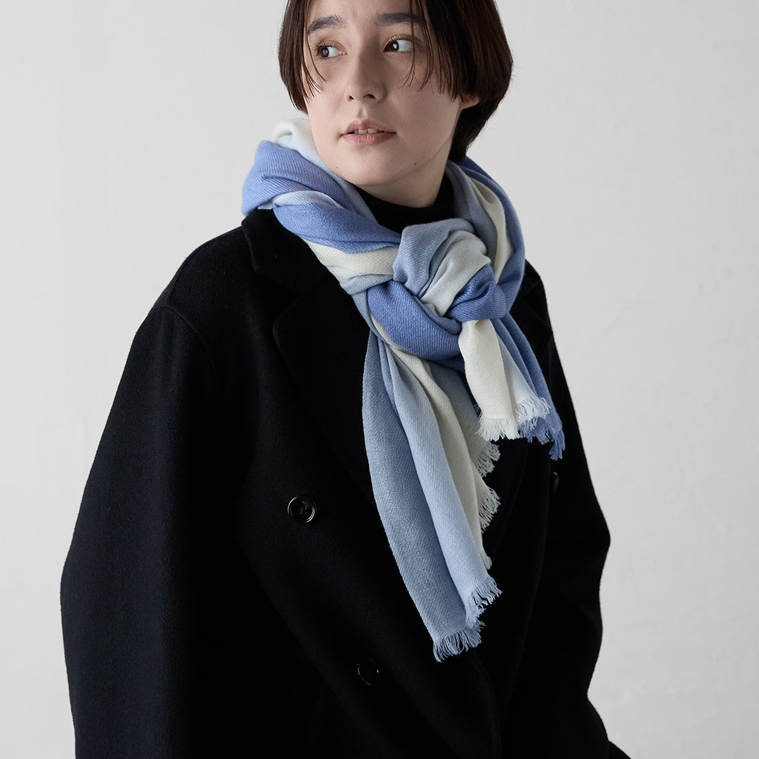 Tricolor Cashmere Stole