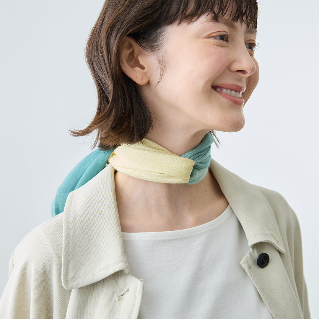 Cashmere Silk Scarf with Ring