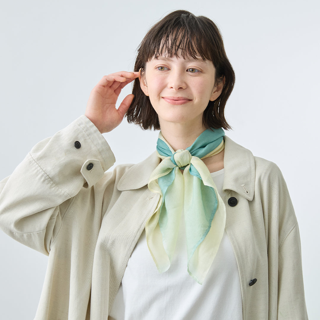 Cashmere Silk Scarf with Ring