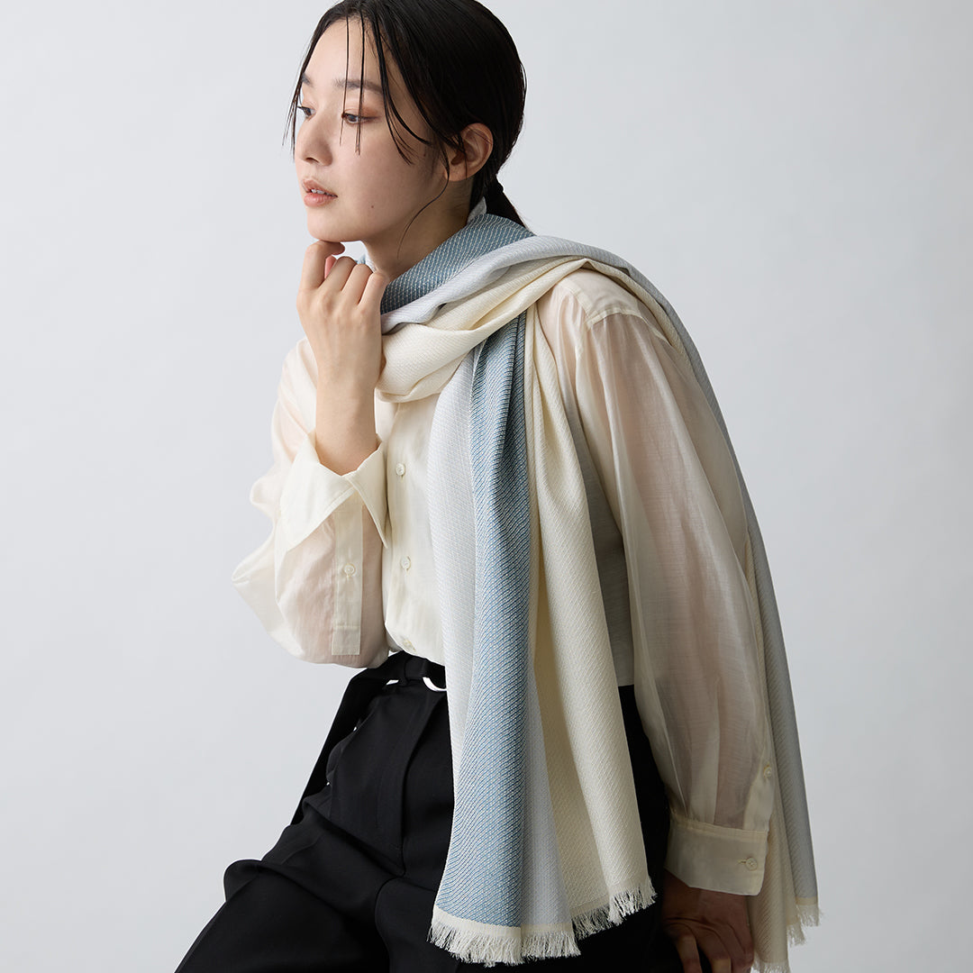Ikat Gradation Silk Stole