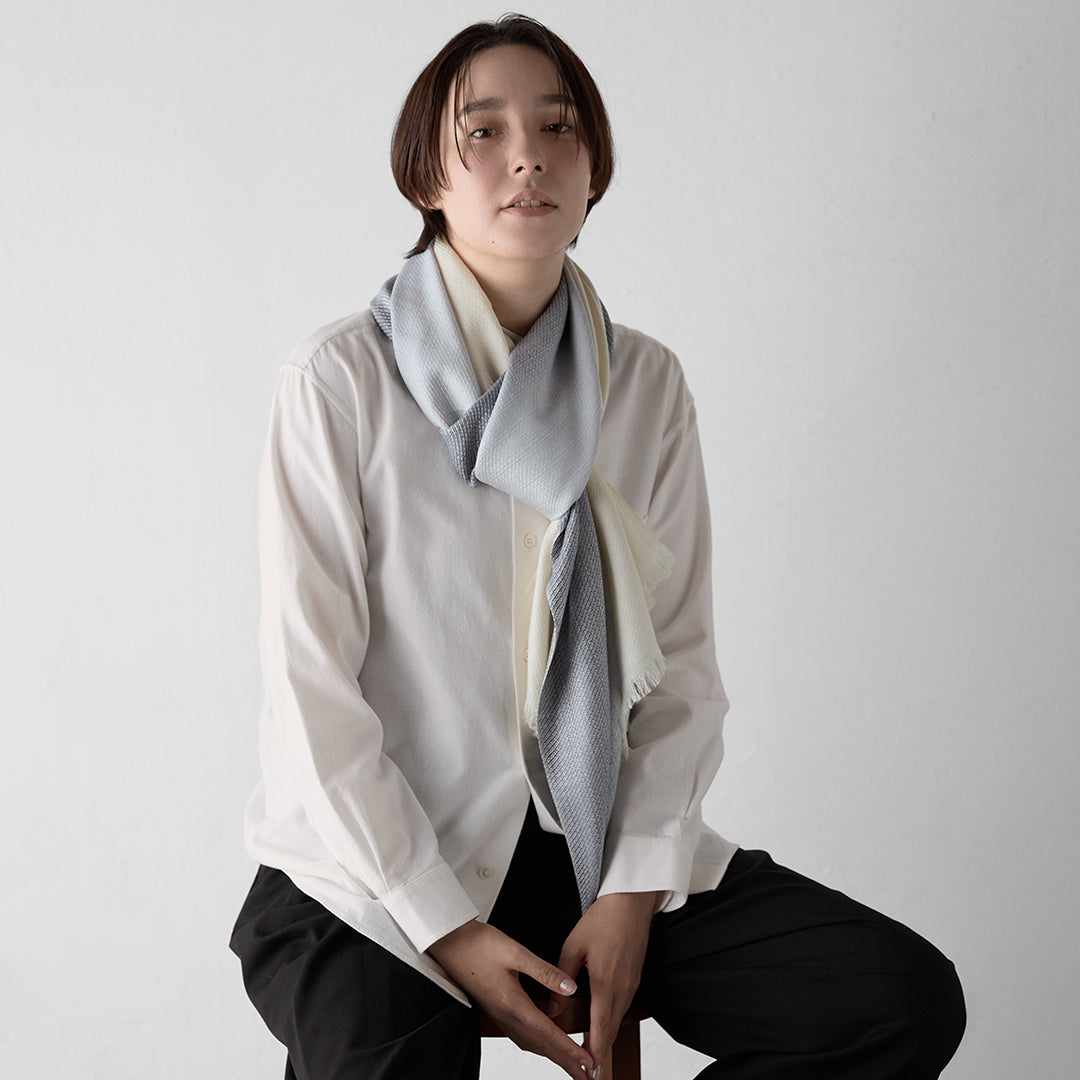 Ikat Gradation Silk Stole